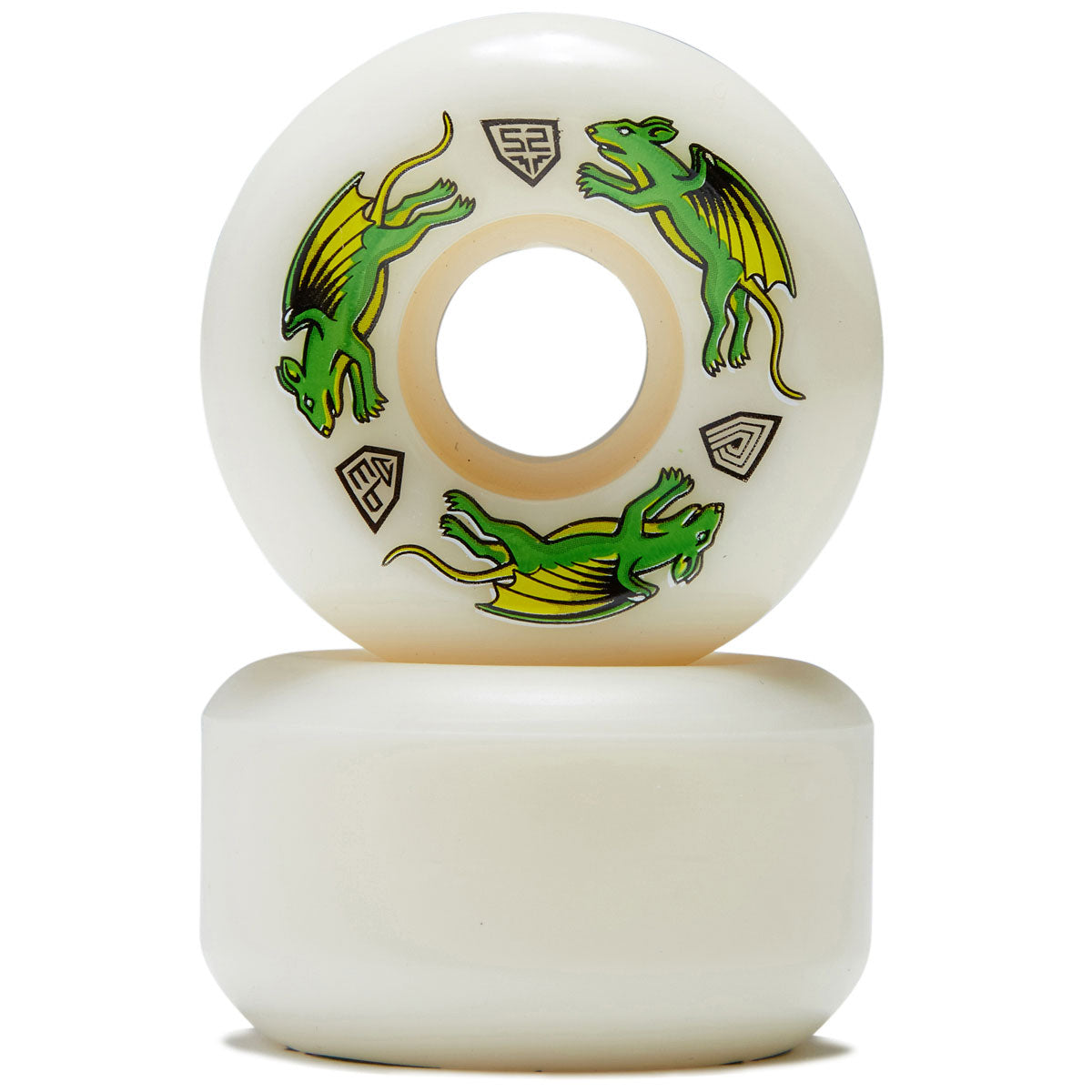 Powell-Peralta Dragon Formula 93a V5 Skateboard Wheels - Off White - 52mm image 2