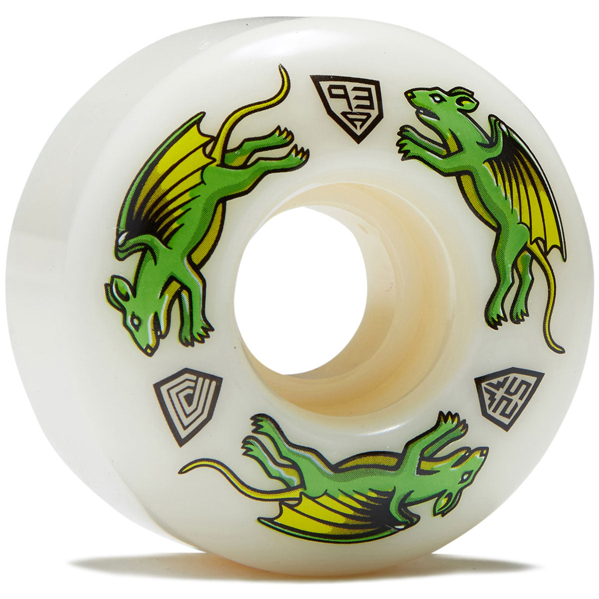 Powell-Peralta Dragon Formula 93a Nano Rat V4 Skateboard Wheels - Off White - 52mm image 1