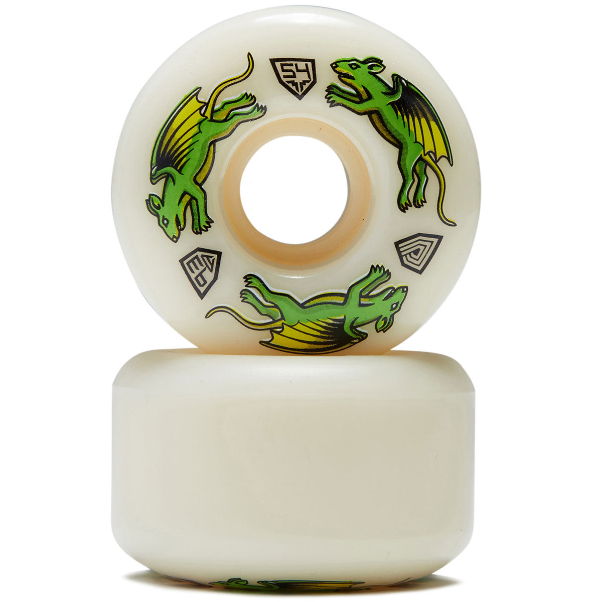 Powell-Peralta Dragon Formula 93a Nano Rat V4 Skateboard Wheels - Off White - 54mm image 2