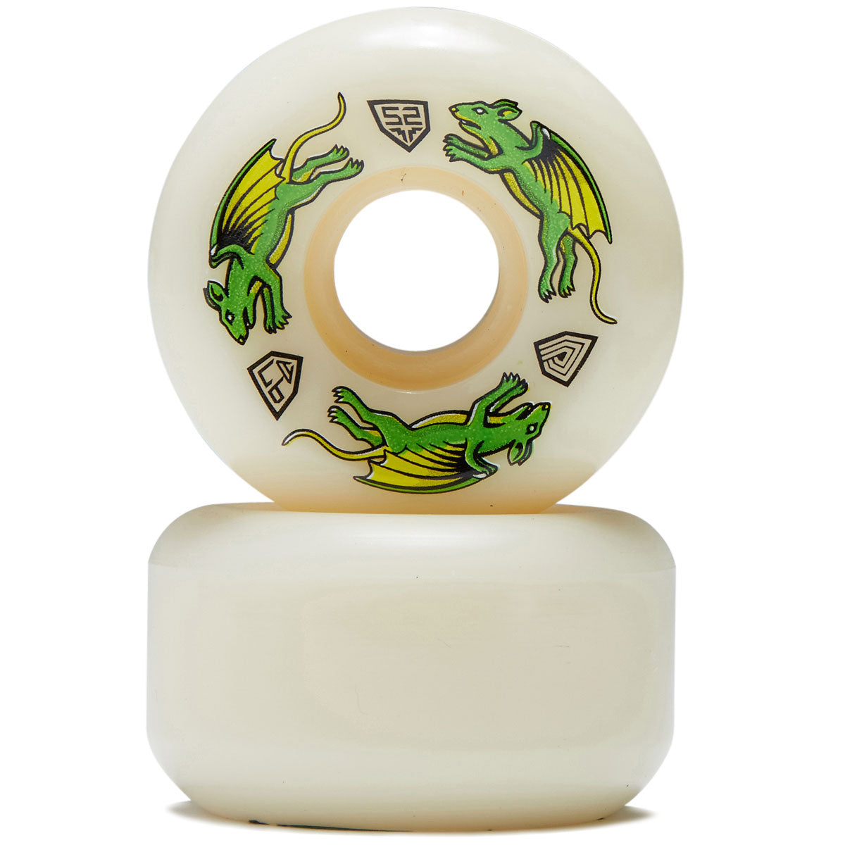 Powell-Peralta Dragon Formula 97a Nano Rat V5 Skateboard Wheels - Off White - 52mm image 2