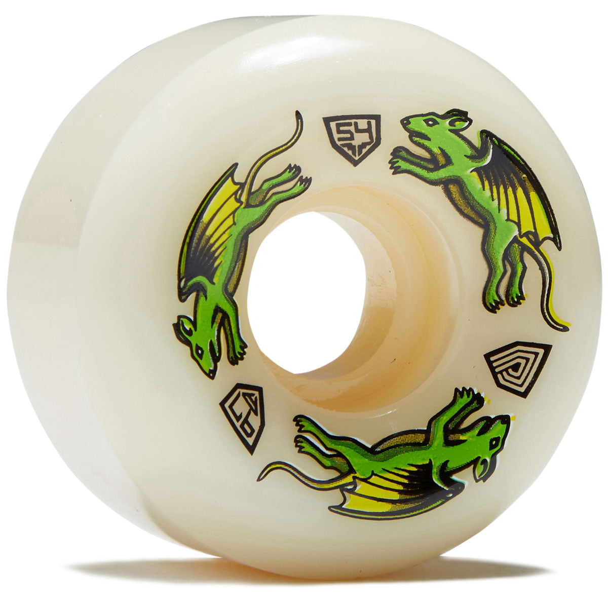 Powell-Peralta Dragon Formula 97a Nano Rat V6 Skateboard Wheels - Off White - 54mm image 1