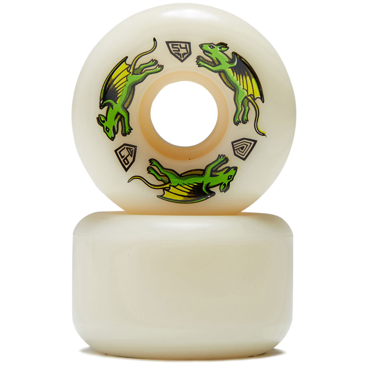 Powell-Peralta Dragon Formula 97a Nano Rat V6 Skateboard Wheels - Off White - 54mm image 2