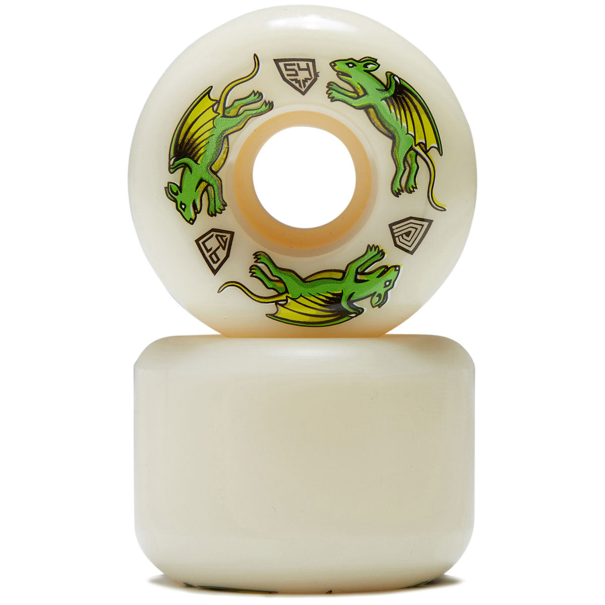 Powell-Peralta Dragon Formula 97a Nano Rat A2 Skateboard Wheels - Off White - 54mm image 2