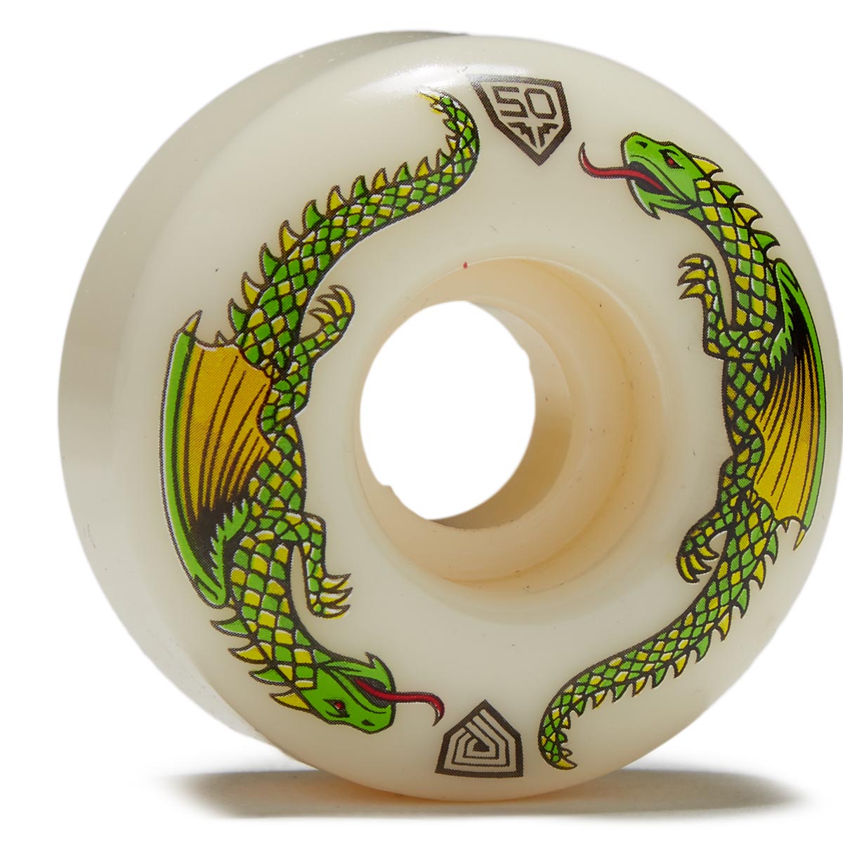 Powell-Peralta Dragon Formula 93a Skateboard Wheels - Off White - 50mm image 1