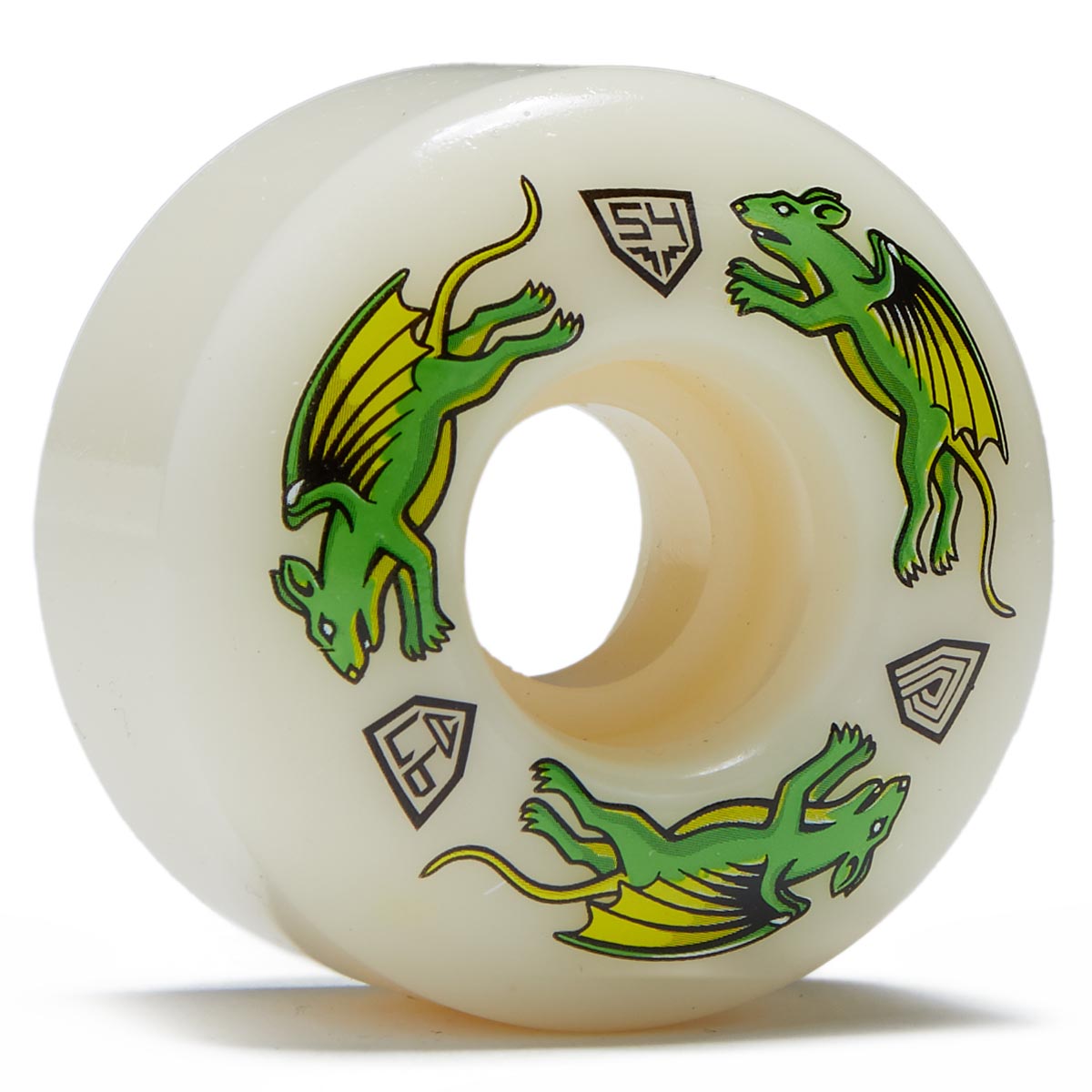 Powell-Peralta Dragon Formula 97a Nano Rat V4 Skateboard Wheels - Off White - 54mm image 1