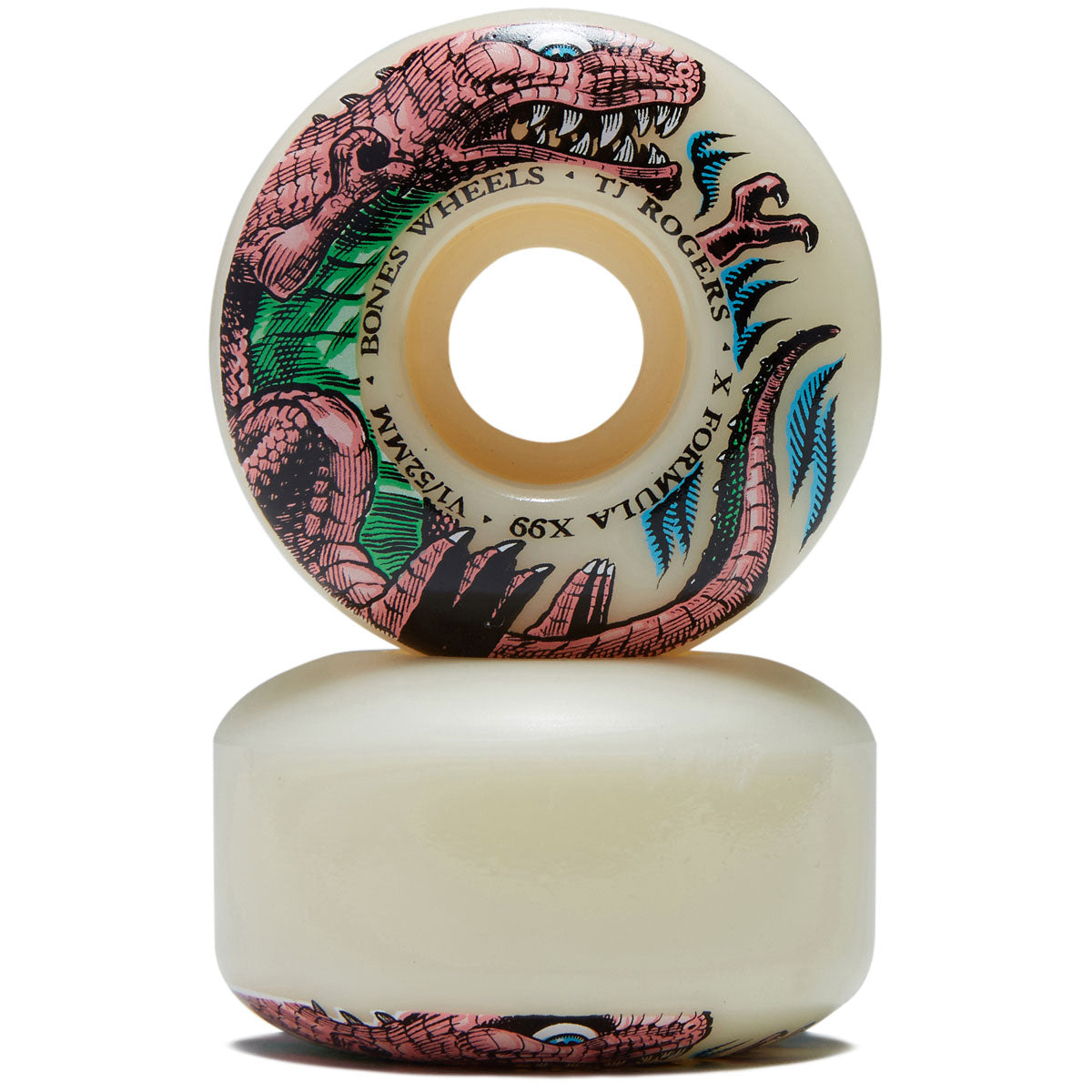 Bones TJ Rogers Dino-Sortas 99A V1 Standard Skateboard Wheels - 52mm image 2