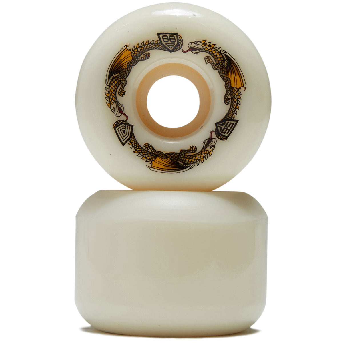 Powell-Peralta Dragon Formula 88a A2 Skateboard Wheels - Off White - 56mm image 2