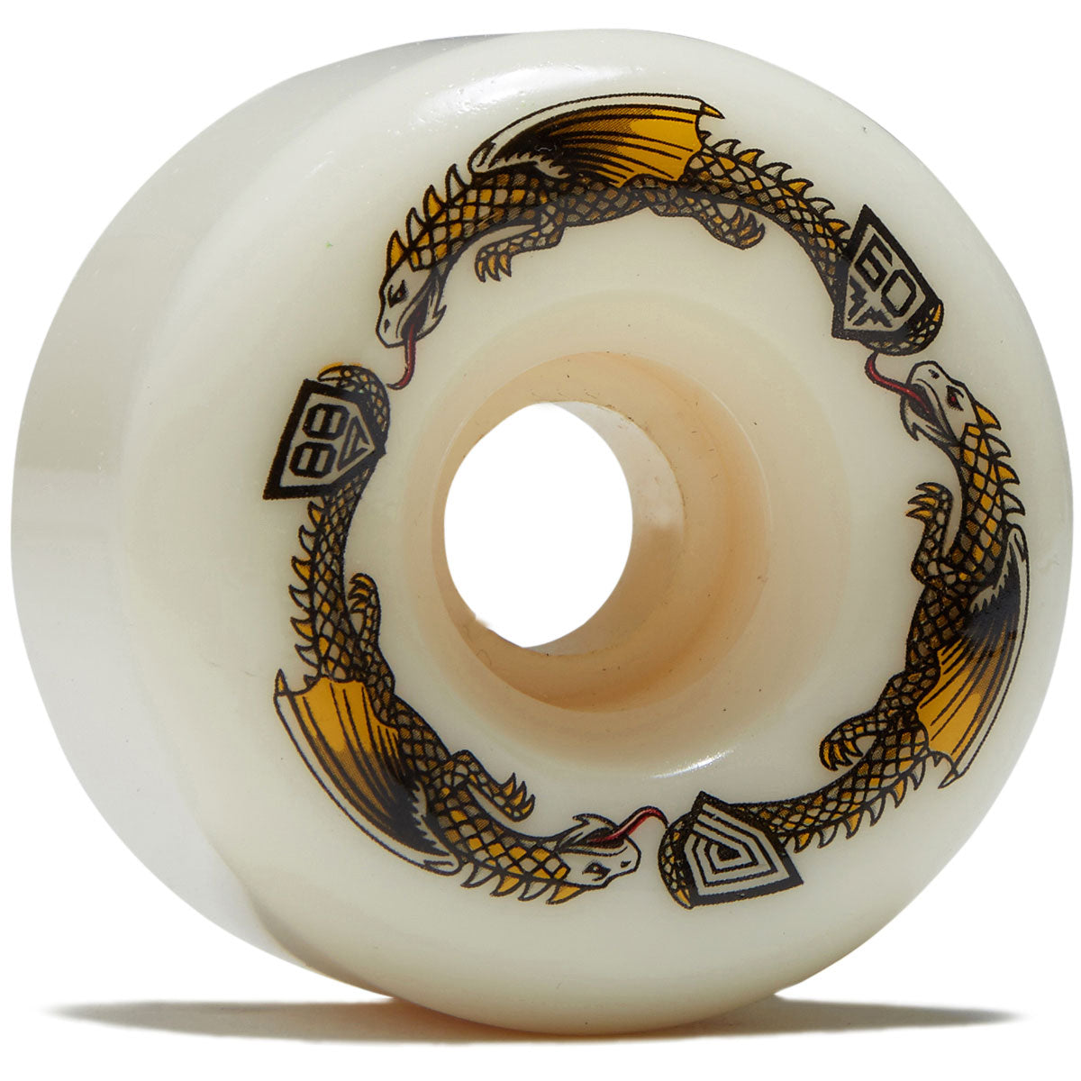 Powell-Peralta Dragon Formula 88a BOM Skateboard Wheels - Off White - 60mm image 1