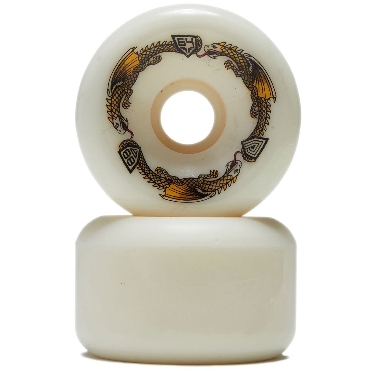 Powell-Peralta Dragon Formula 88a BOM Skateboard Wheels - Off White - 64mm image 2