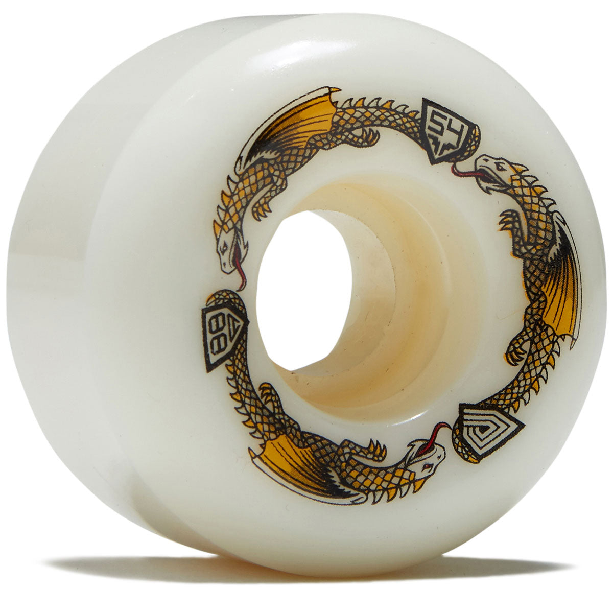 Powell-Peralta Dragon Formula 88a A2 Skateboard Wheels - Off White - 54mm image 1