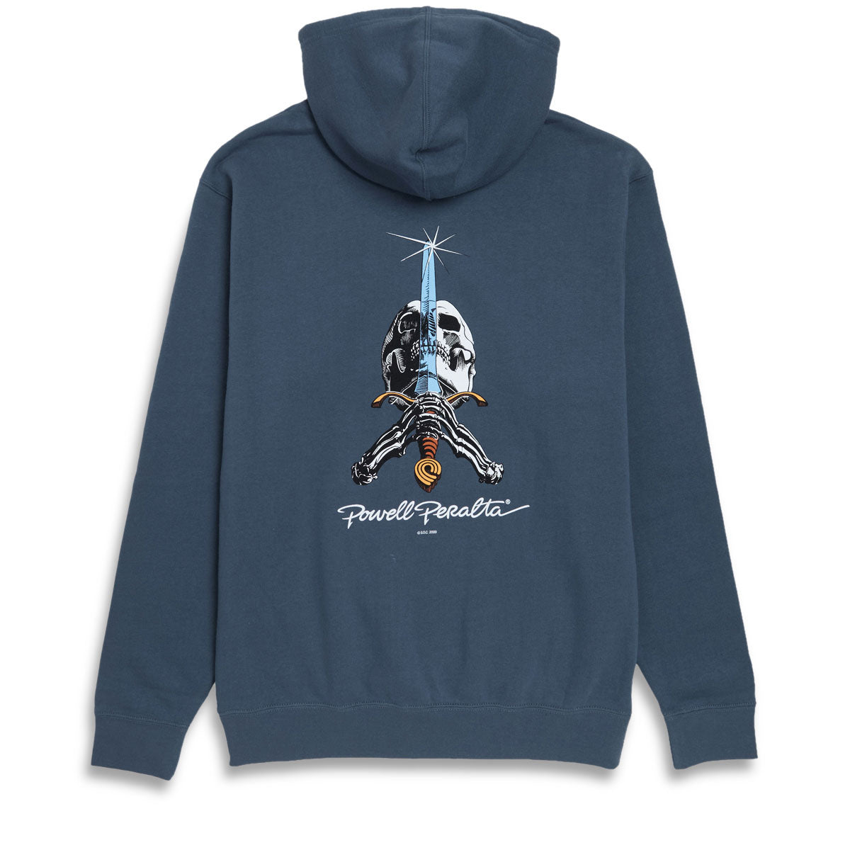 Powell-Peralta Skull And Sword Hoodie - Storm Blue image 1