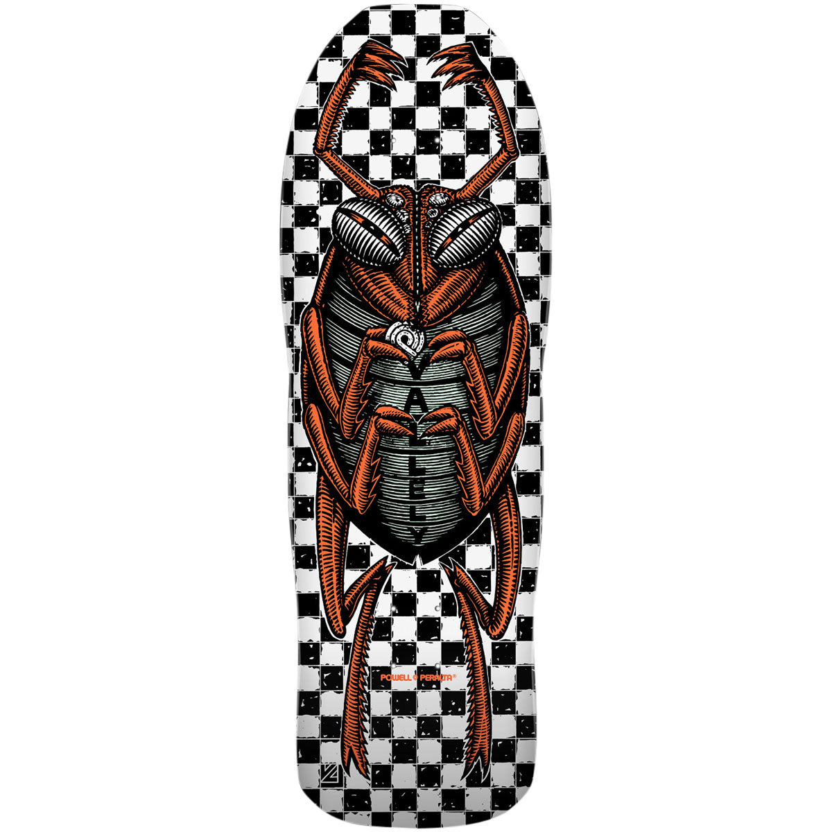 Powell-Peralta Mike Vallely Bug 01 Skateboard Deck - White - 10.00