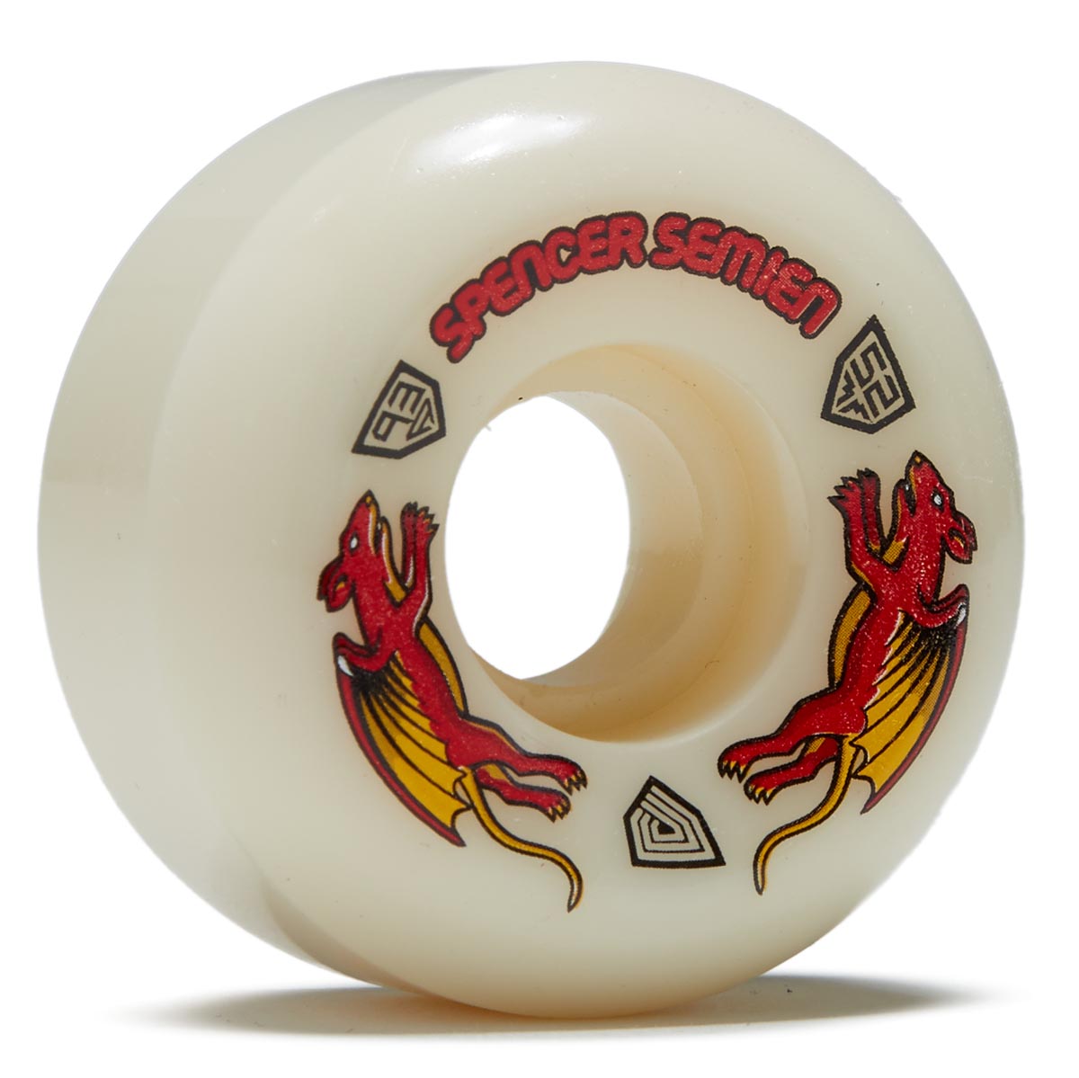 Powell-Peralta Dragon Formula 93a Spencer Semien Nano Rat V5 Skateboard Wheels - Off White - 52mm image 1