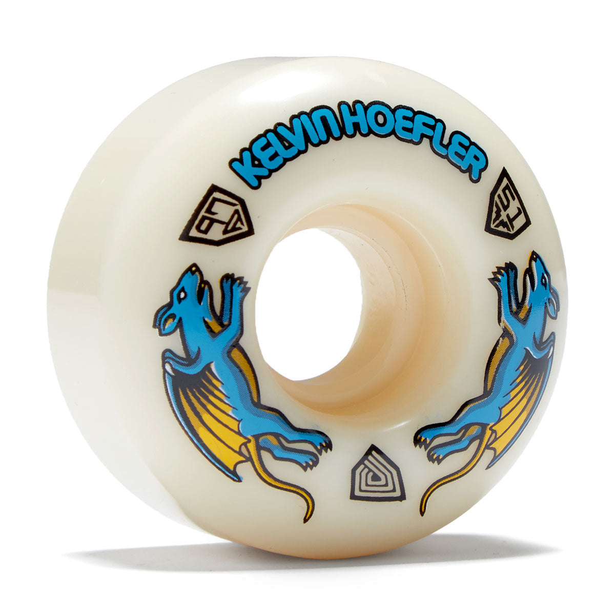 Powell-Peralta Dragon Formula 97a Kelvin Hoefler Nano Rat V1 Skateboard Wheels - Off White - 51mm image 1