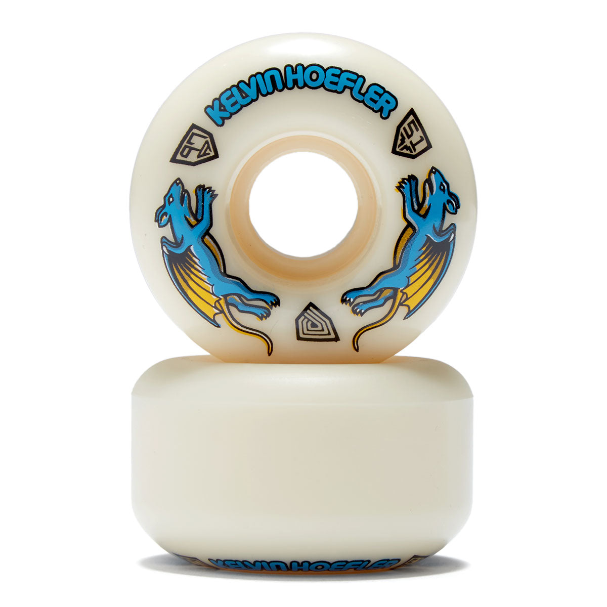 Powell-Peralta Dragon Formula 97a Kelvin Hoefler Nano Rat V1 Skateboard Wheels - Off White - 51mm image 2