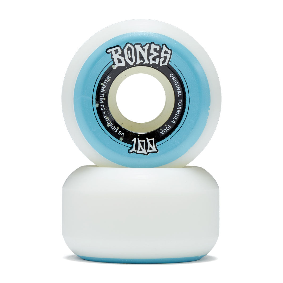Bones 100s Sidecuts 100a V5 Sidecut Skateboard Wheels - White - 52mm image 2