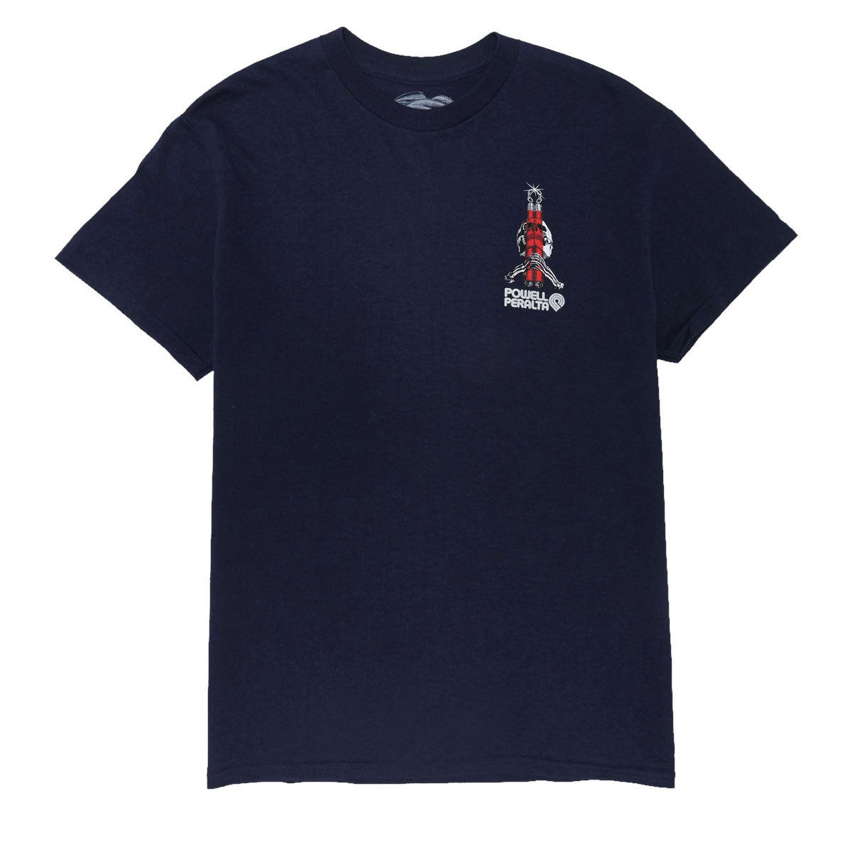 Powell-Peralta Bruce Lee Skull & Numchucks T-Shirt - Navy image 2