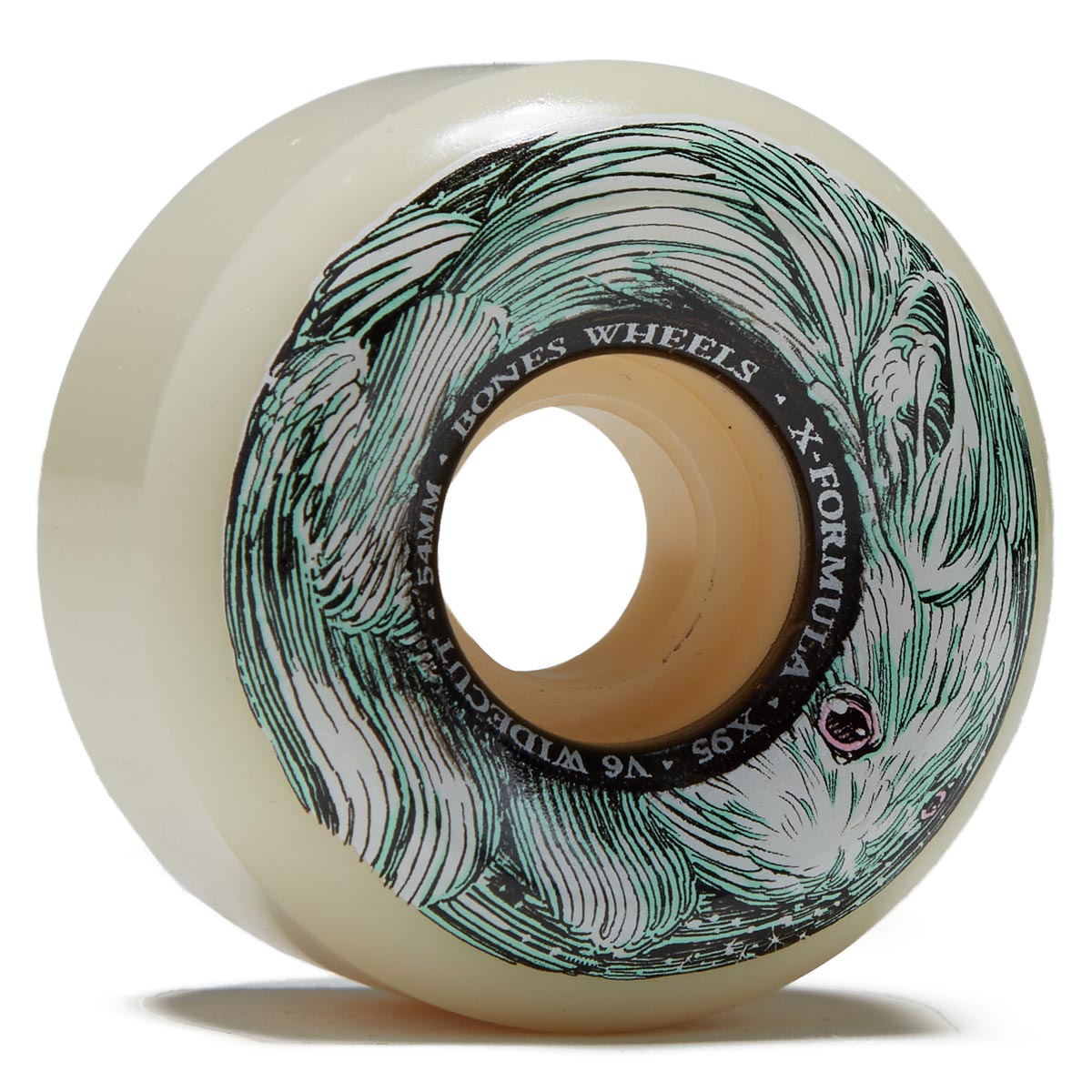 Bones X-Formula Money Bunny 95A V6 Wide-Cut Skateboard Wheels - 54mm image 1