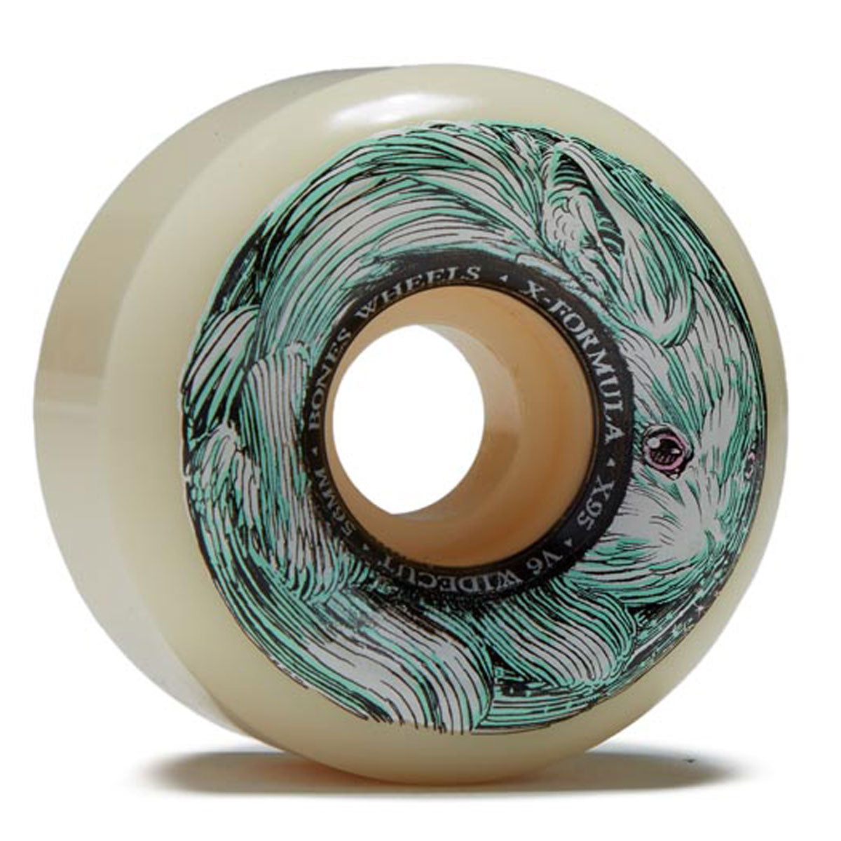 Bones X-Formula Money Bunny 95A V6 Wide-Cut Skateboard Wheels - 56mm image 1