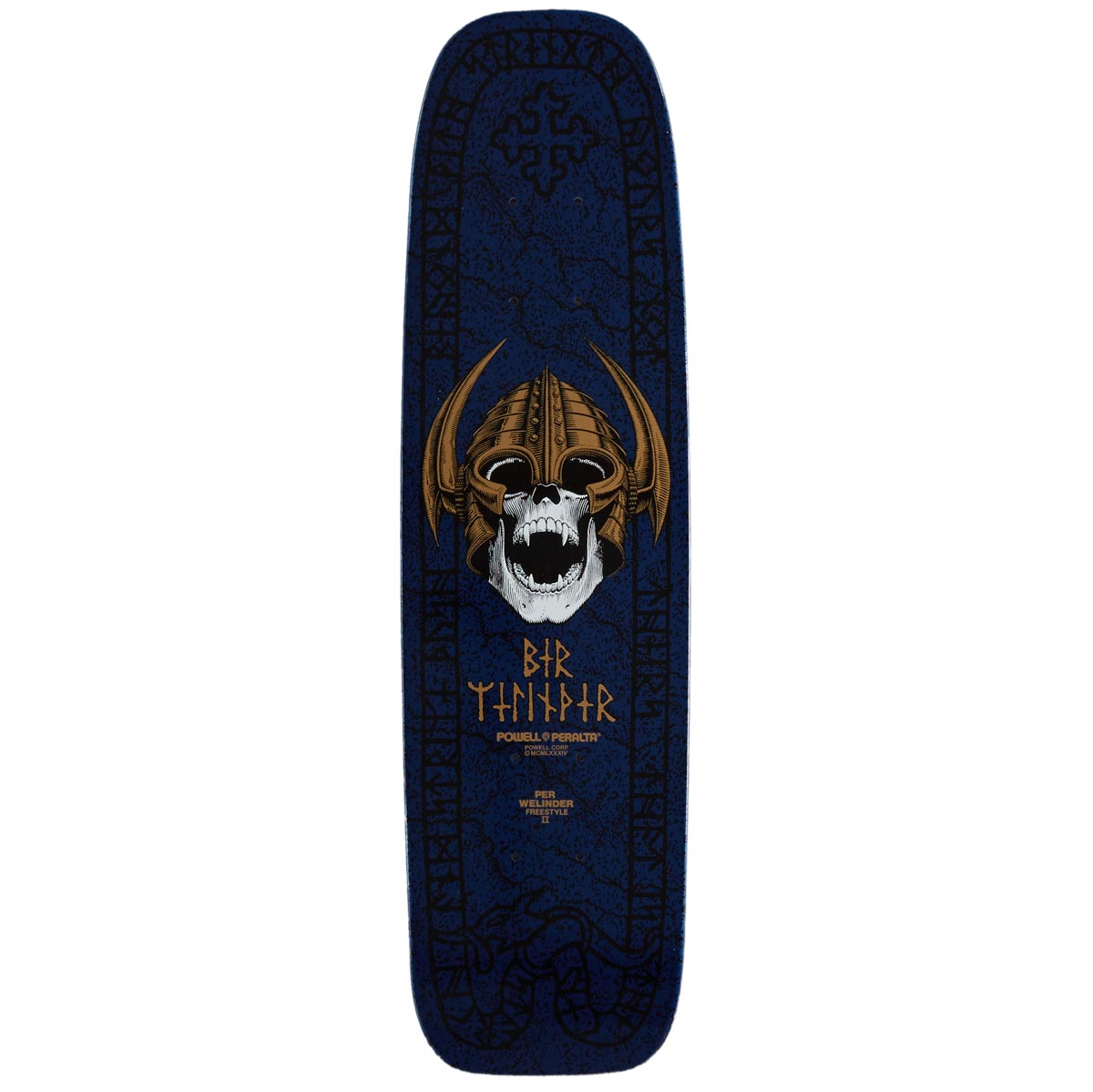 Powell-Peralta Per Welinder OG Freestyle Skateboard Deck - Navy/Gold - 7.25