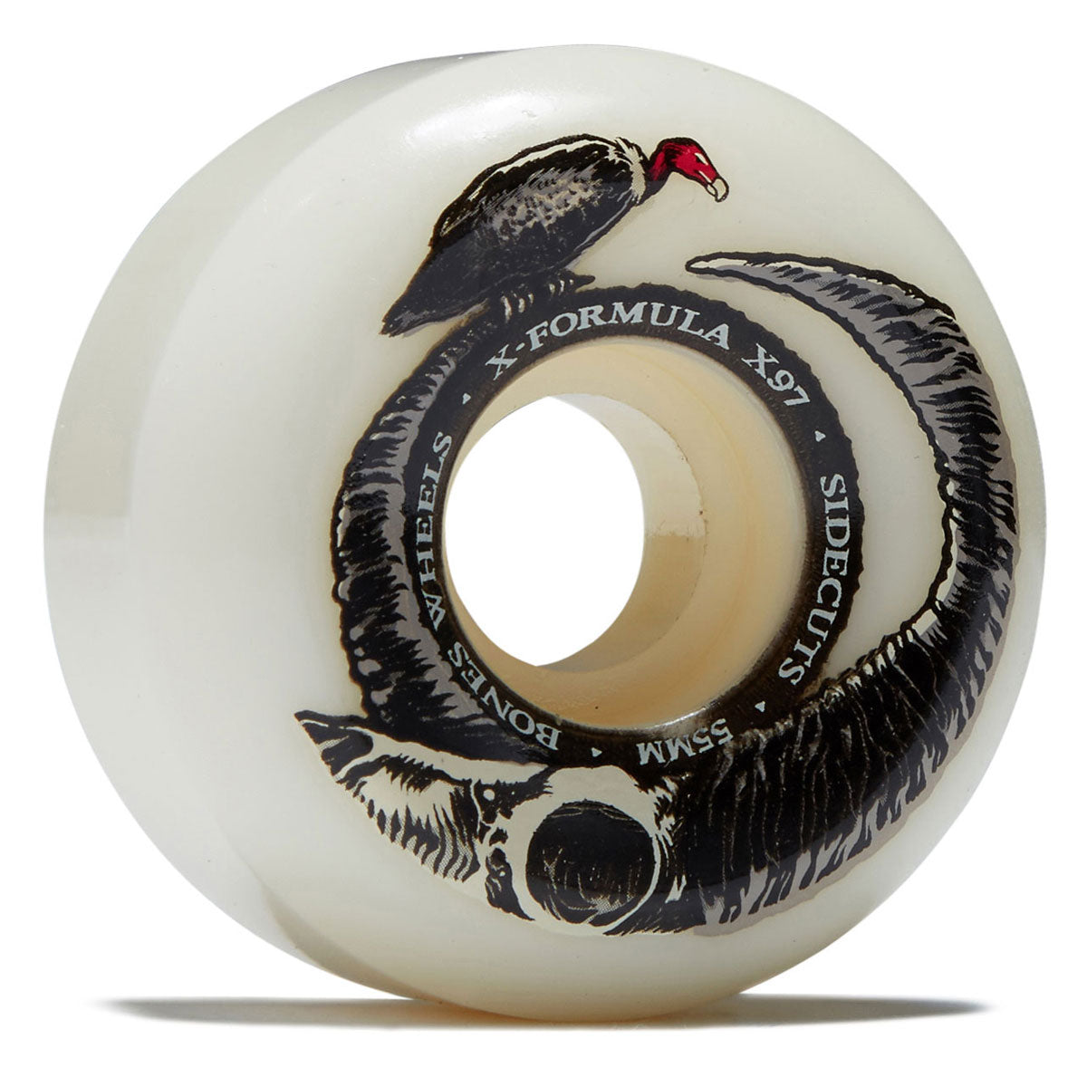 Bones X Formula Floor Horns 97a V5 Sidecut Skateboard Wheels - 55mm image 1