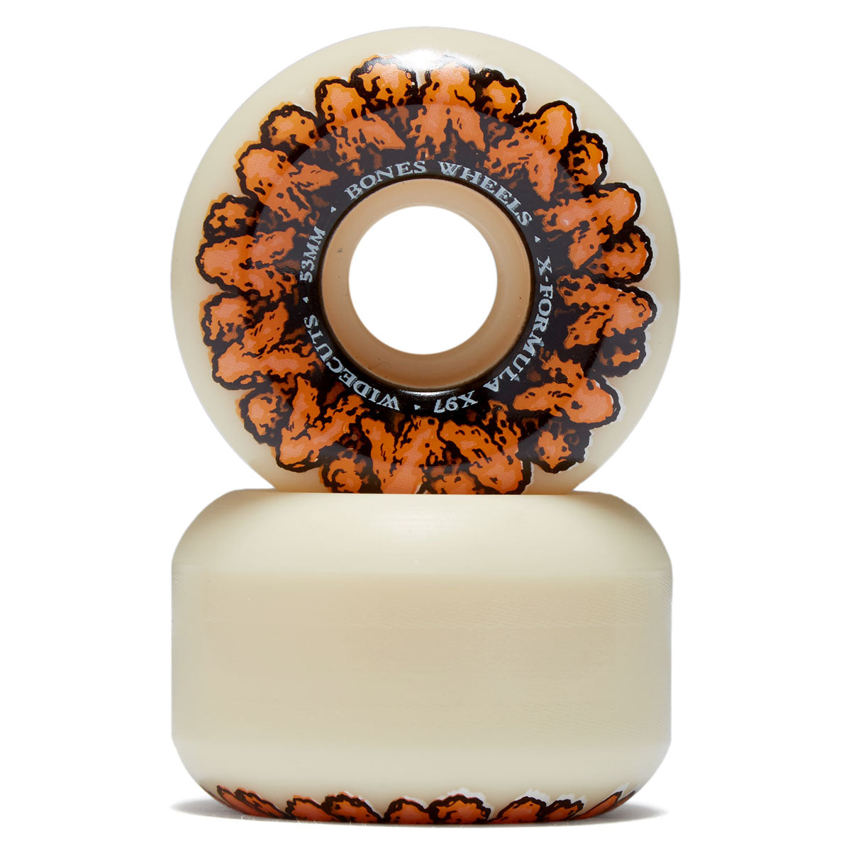 Bones X Formula Wingin It 97a V6 Widecut Skateboard Wheels - 53mm image 2