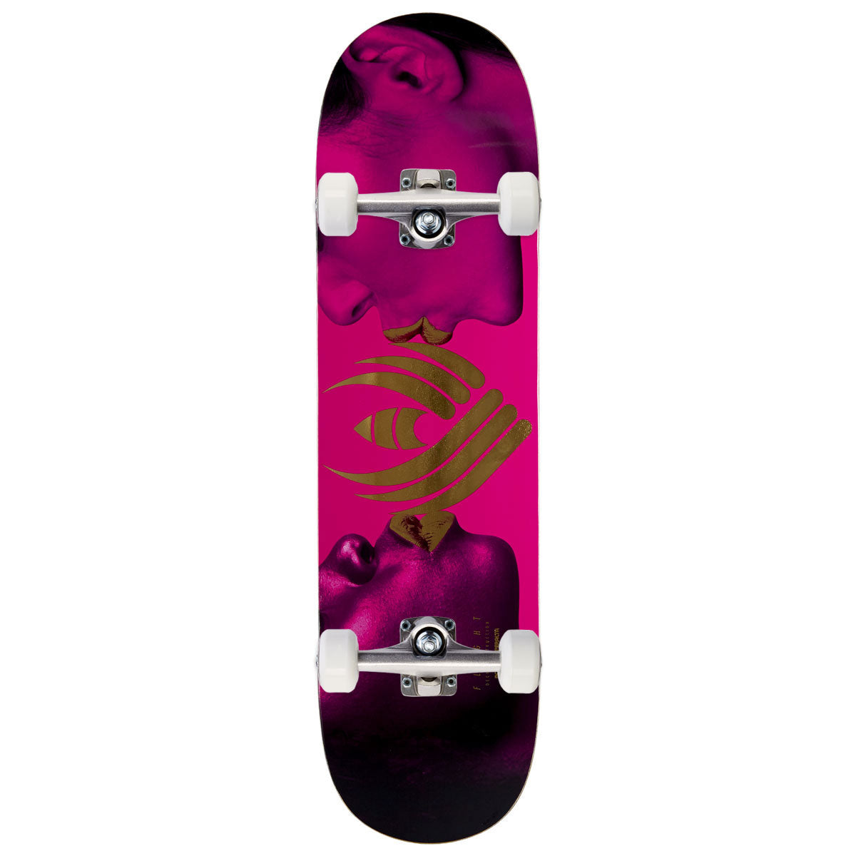 Flight Kiss Skateboard Complete - Pink/Gold Foil - 8.25