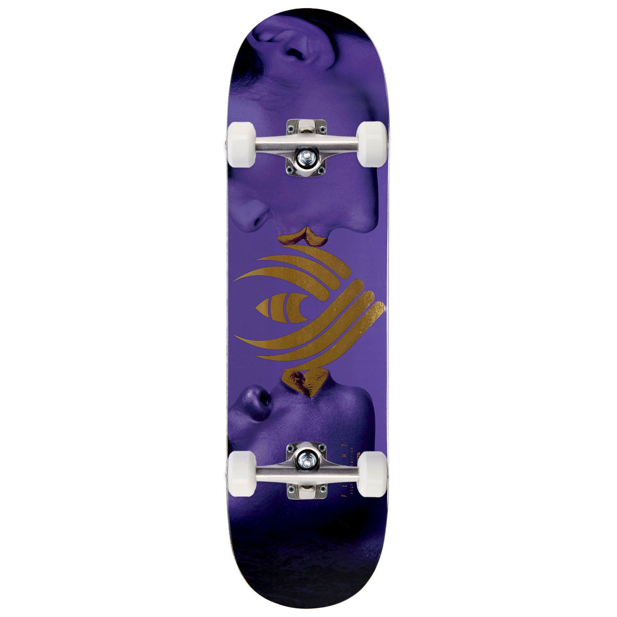 Flight Kiss Skateboard Complete - Purple/Gold Foil - 8.38