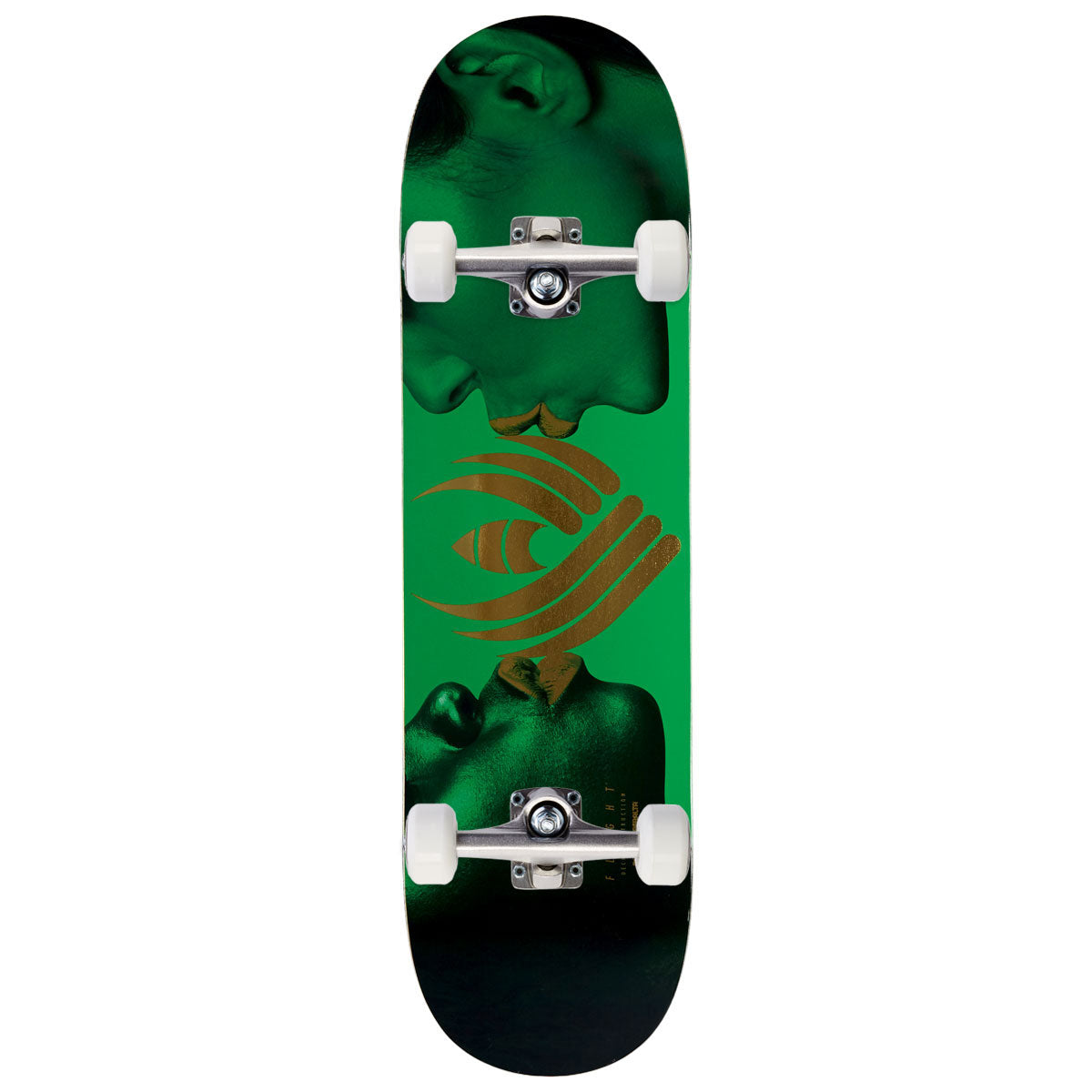 Flight Kiss Skateboard Complete - Green/Gold Foil - 8.50