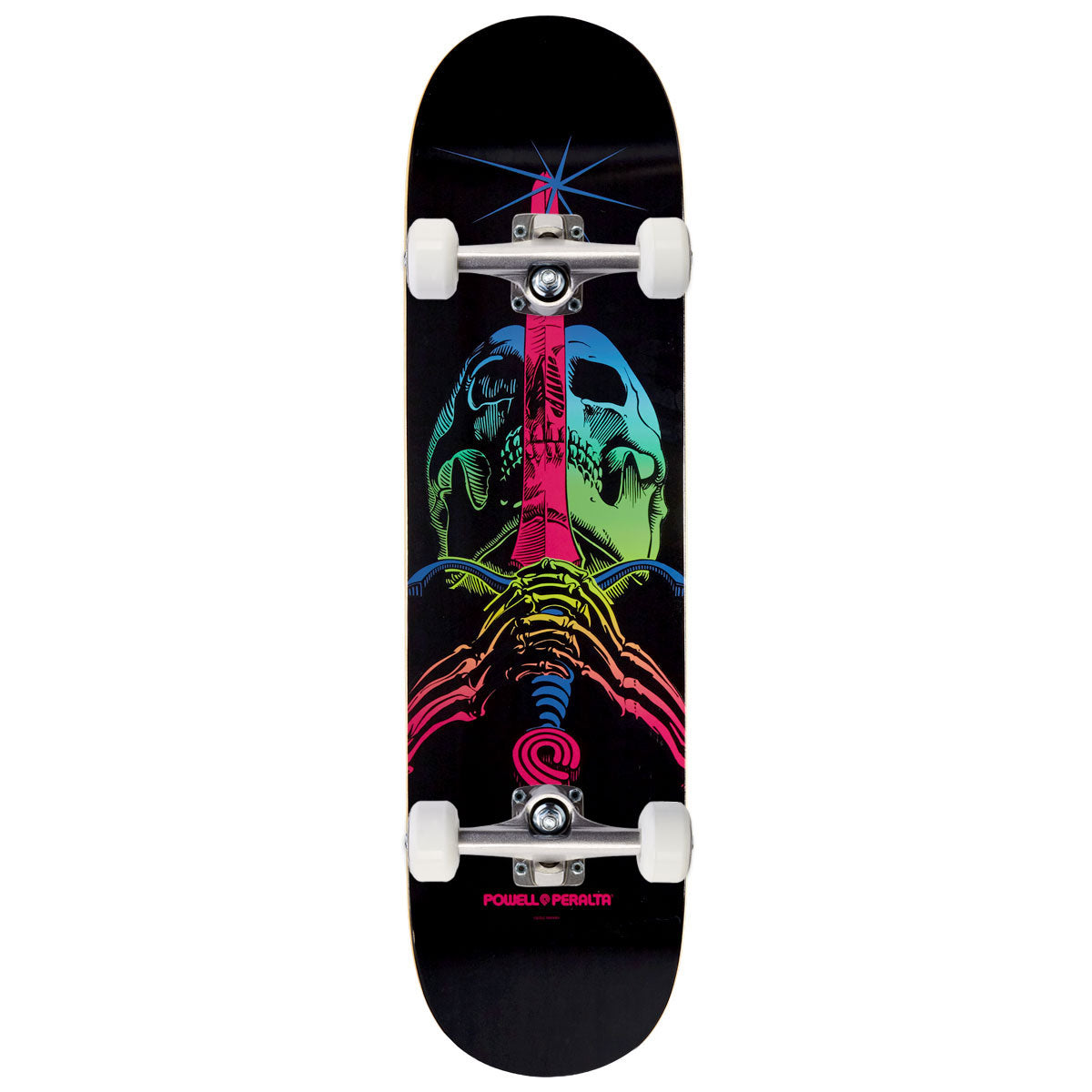 Ray Rodriguez Skull And Sword Skateboard Complete - Green Fade - 8.25