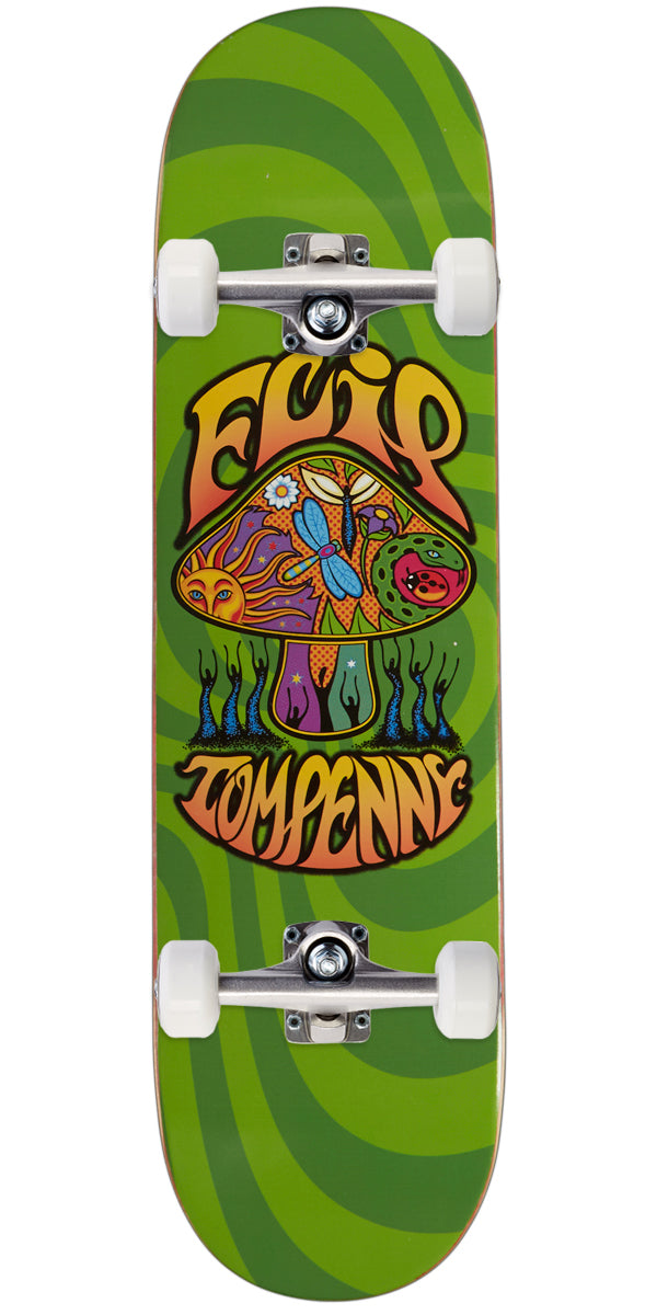 Flip Penny Loveshroom Skateboard Complete - Green - 8.25