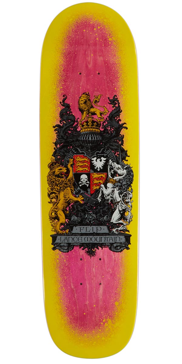 Flip Mountain Spray Crest Skateboard Deck - Pink - 8.75