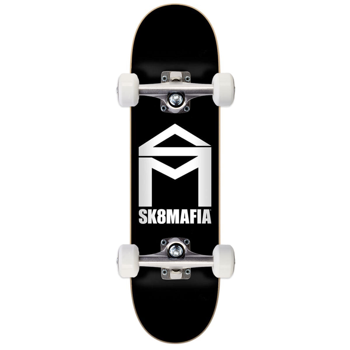 Sk8 Mafia House Logo Micro Skateboard Complete - Black - 6.00