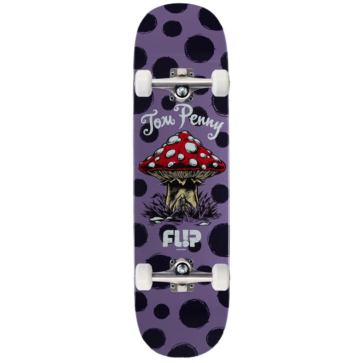 Flip Penny Dots Skateboard Complete - Purple - 8.375