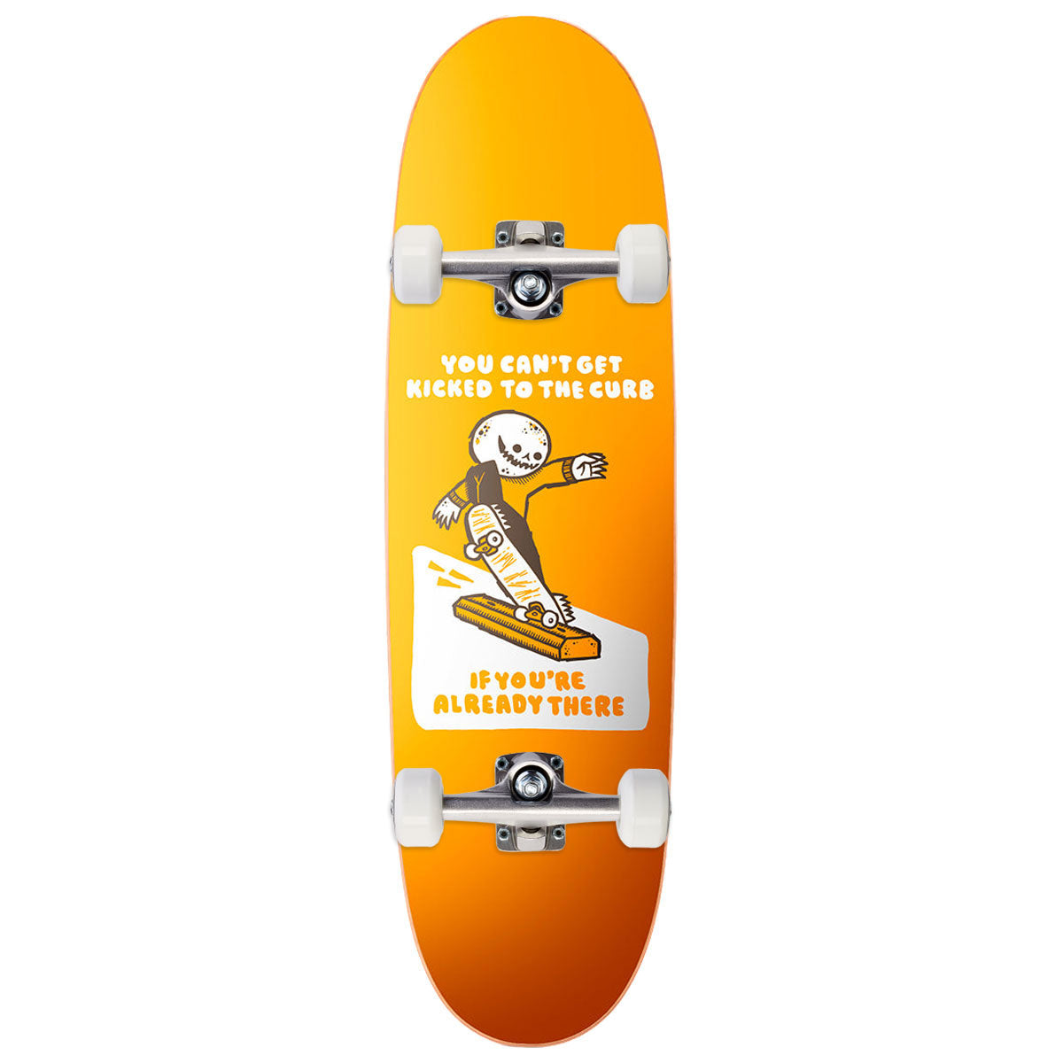 Roger Kicked To The Curb Oval Shape Skateboard Complete - 9.125