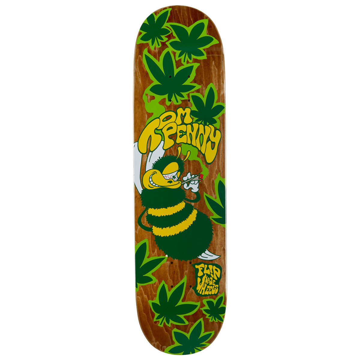 Flip High in a Haze Skateboard Deck - Green - 8.25