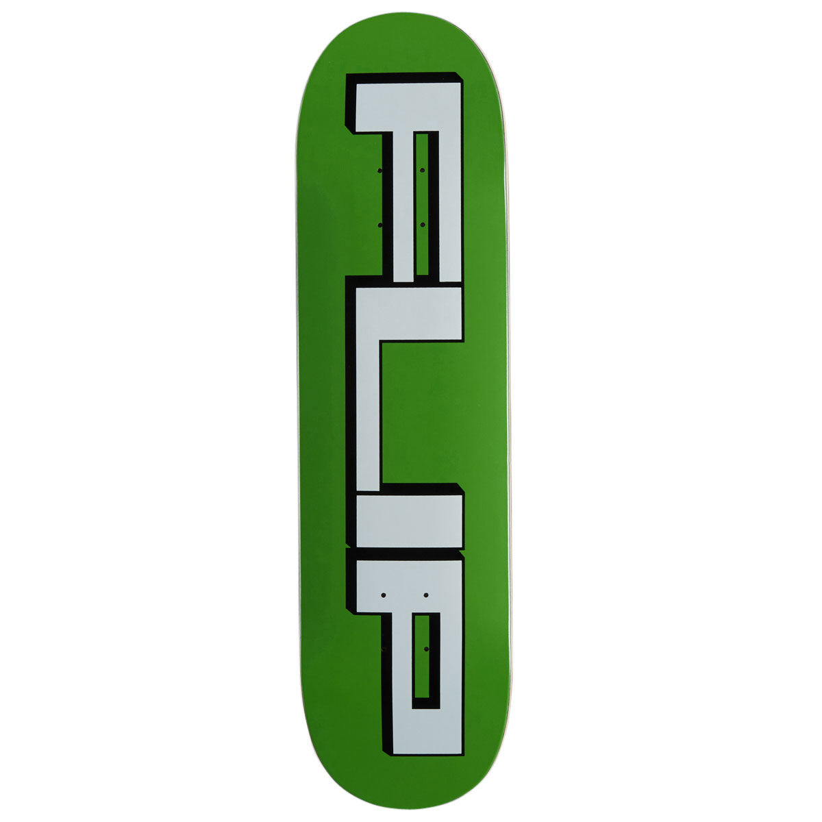 Flip Squared Logo Skateboard Deck - Green - 8.25