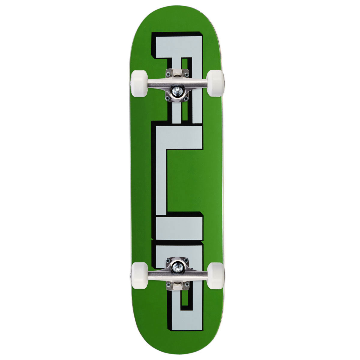 Flip Squared Logo Skateboard Complete - Green - 8.25