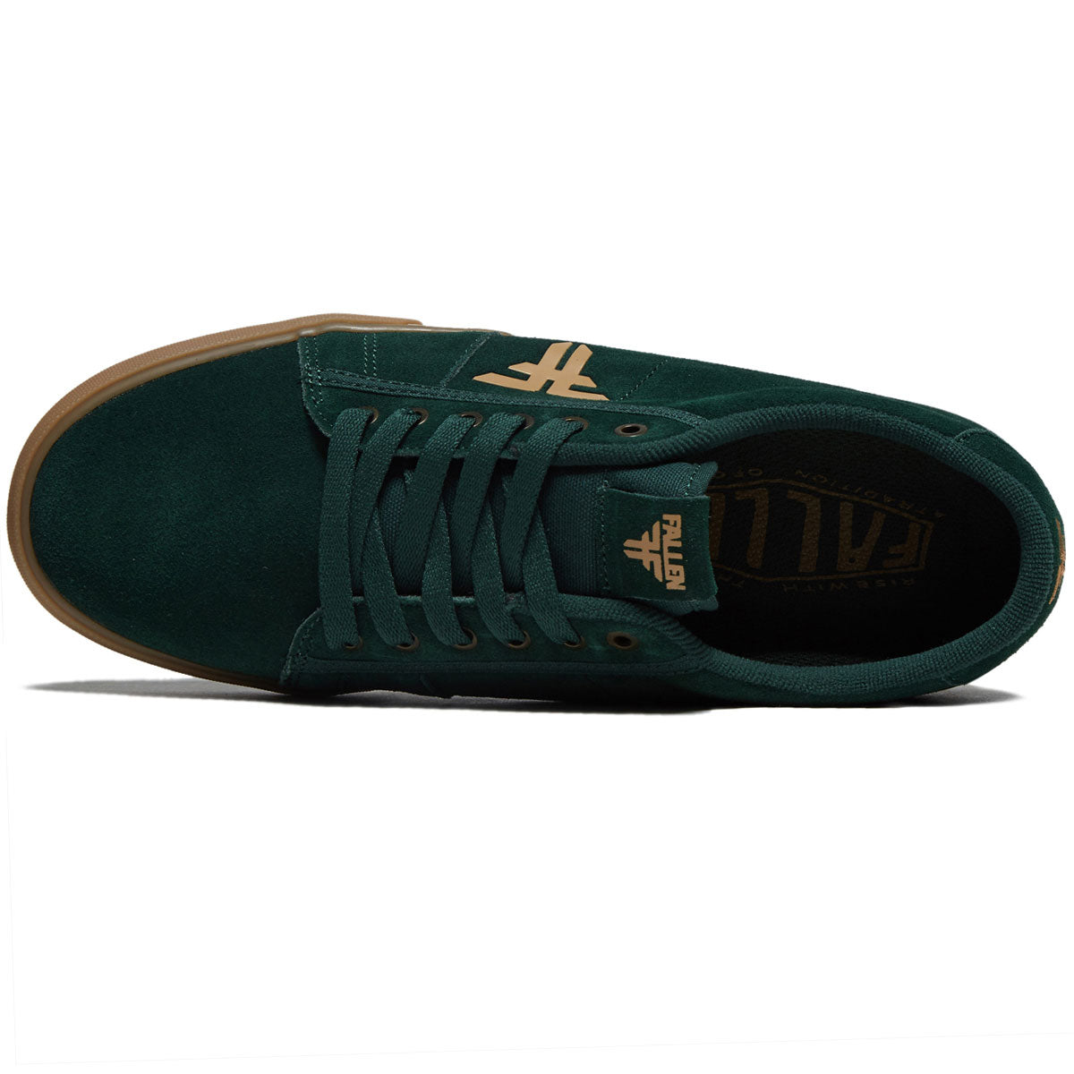 Fallen Bomber Shoes - Forest Green/Gum image 3