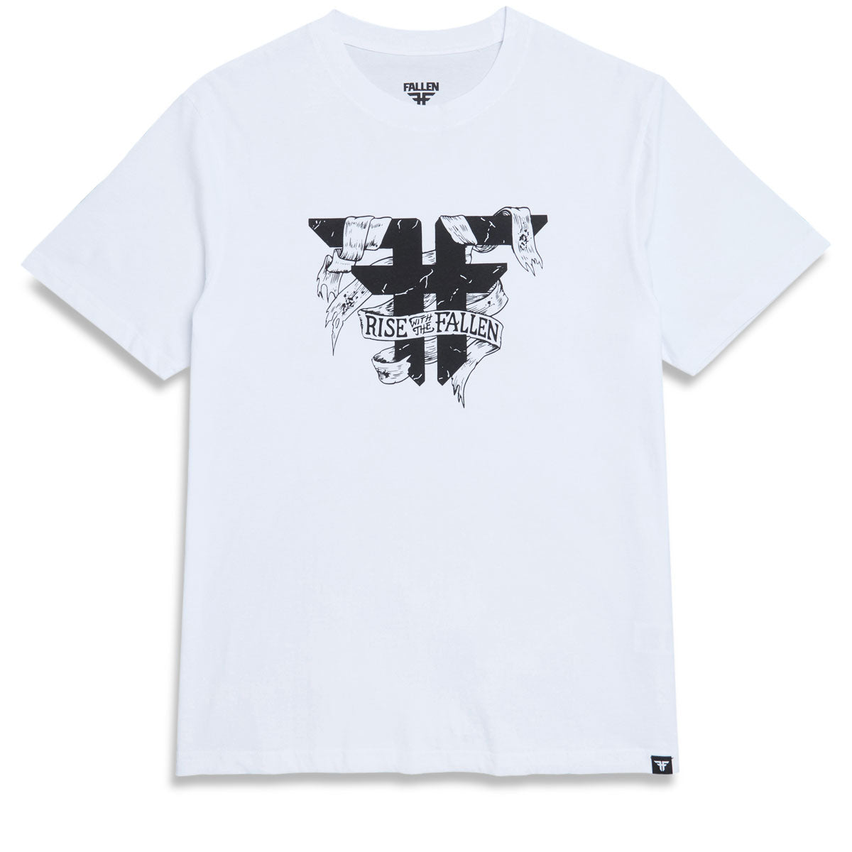 Fallen Wrapped T-Shirt - White/Black image 1