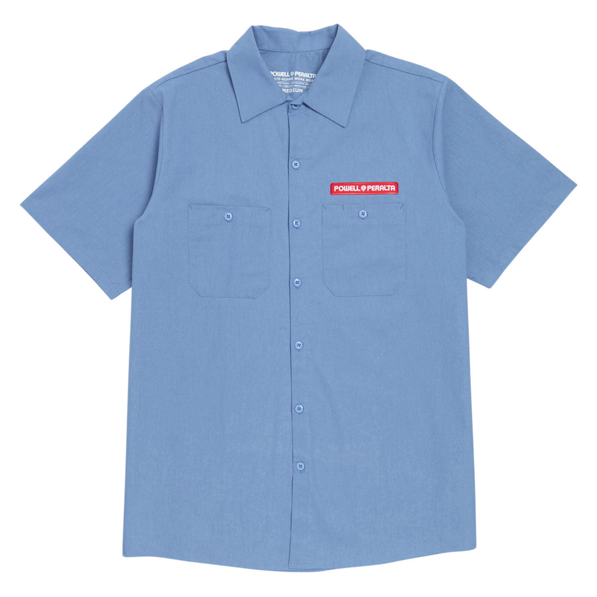 Powell-Peralta Skateboard Skeleton Work Shirt - Postal Blue image 1