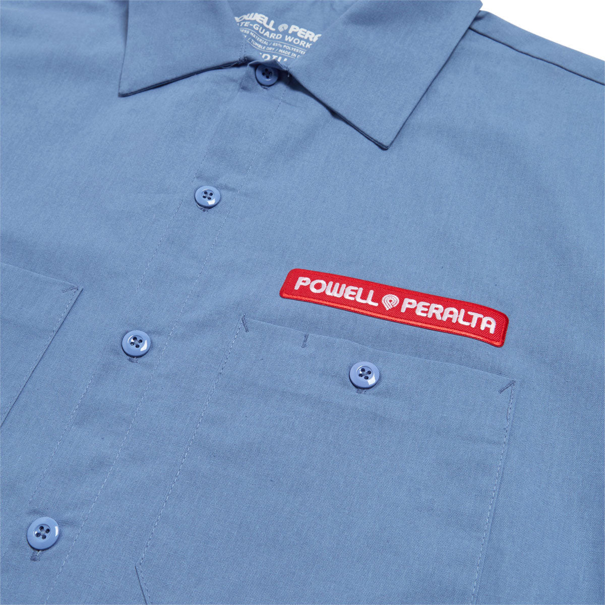 Powell-Peralta Skateboard Skeleton Work Shirt - Postal Blue image 3