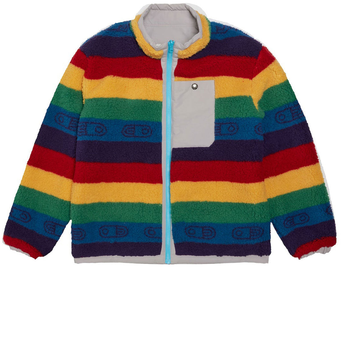 Airblaster Double Puff 2024 Snowboard Jacket - Rainbow Stripe image 2