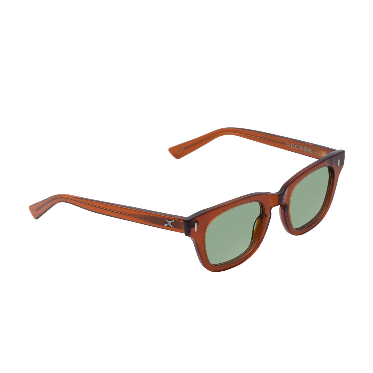 Decade Earl 50s Sunglasses - Coffee Acetate/Green CR39 image 1