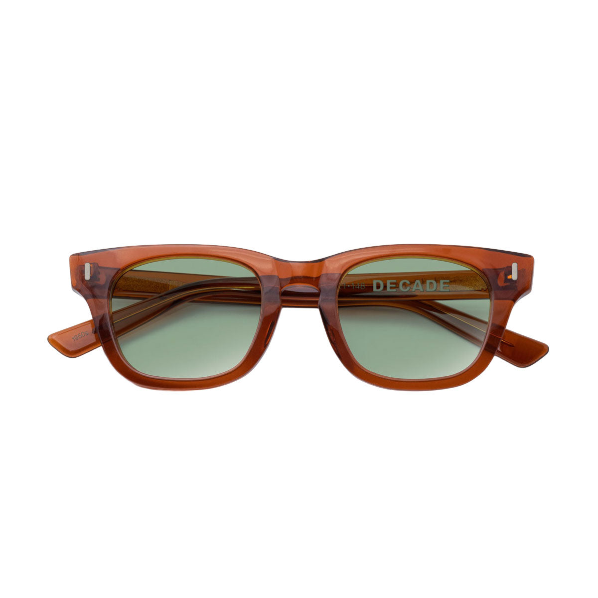 Decade Earl 50s Sunglasses - Coffee Acetate/Green CR39 image 4