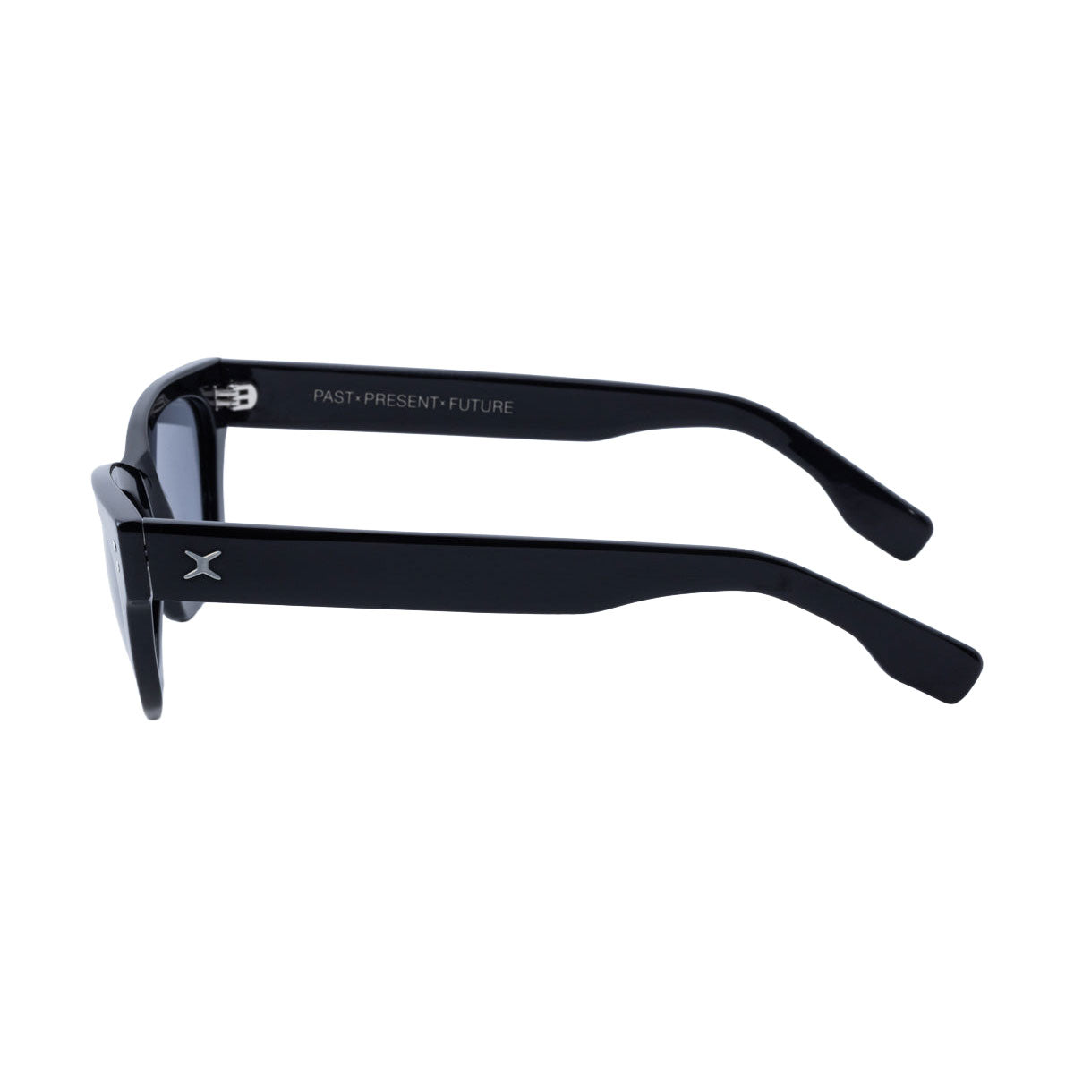 Decade Milton 60s Sunglasses - Gloss Black Acetate/Grey CR39 image 3