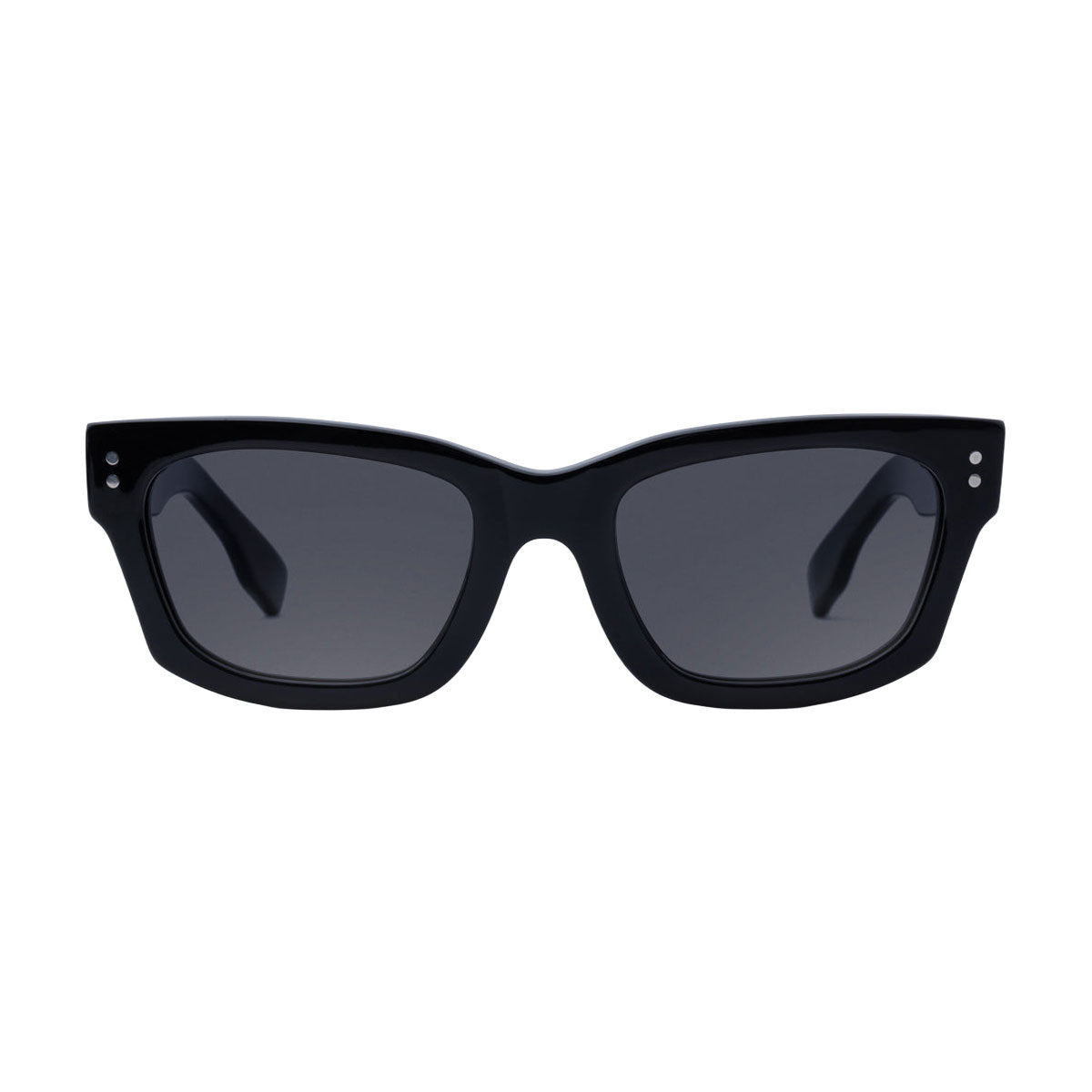 Decade Milton 60s Sunglasses - Gloss Black Acetate/Grey Tac Polarized image 2