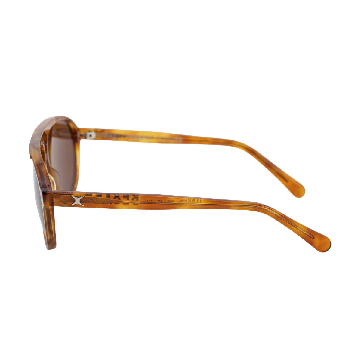 Decade Jasper 80s Sunglasses - Light Brown Tortoise Acetate/Brown CR39 image 3