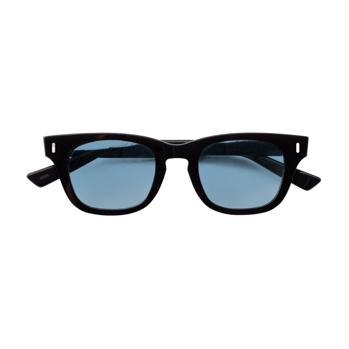 Decade Earl 50s Sunglasses - Gloss Black Acetate/Blue CR39 image 3