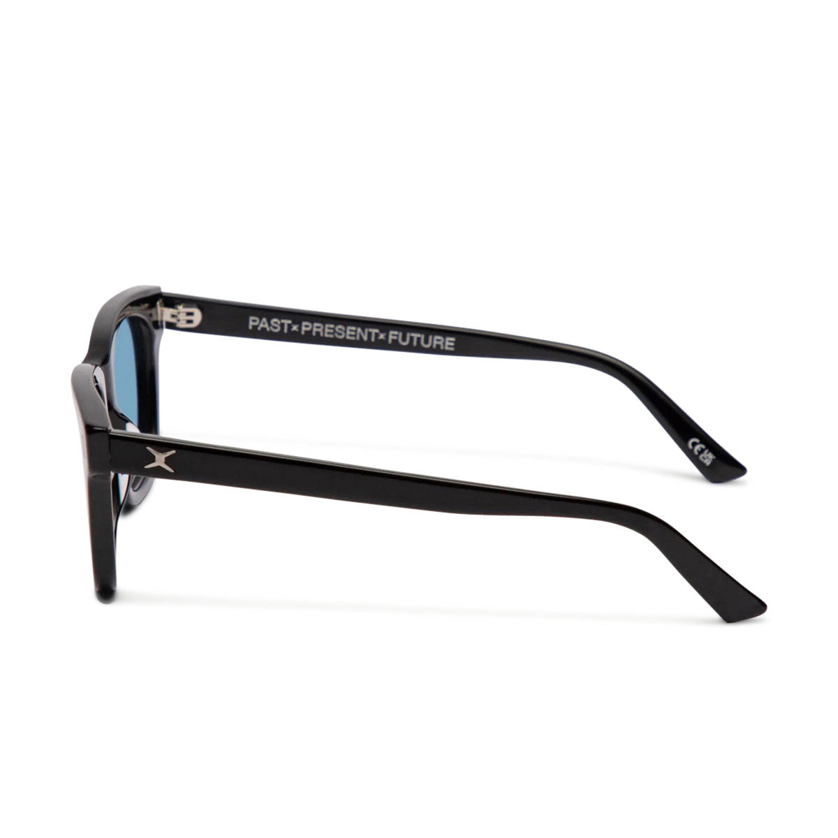 Decade Big Earl 50s Sunglasses - Gloss Black Acetate/Blue  CR-39 image 3